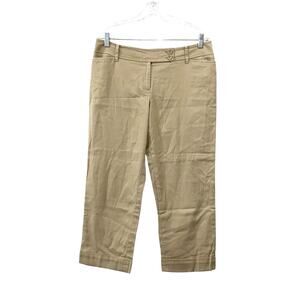 Ann Taylor LOFT Tan Straight Cut Capris Size 8